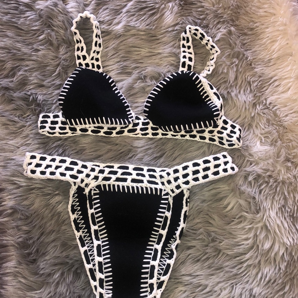 Brand new sunnyco knit bikini set